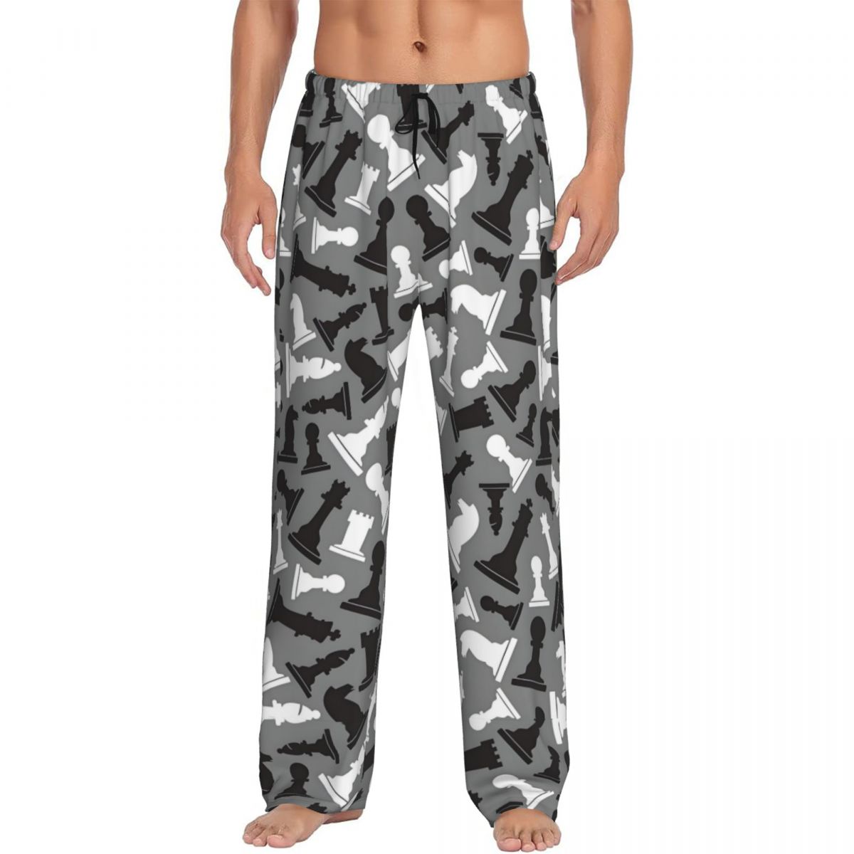 Board Games - Custom Men's Chess Board Pajama Pants