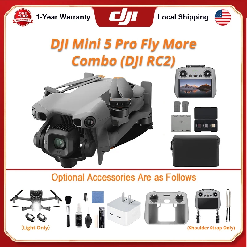 Fpv Brushless Rc Drone 4K - DJI Mini 5 Pro Fly Combo