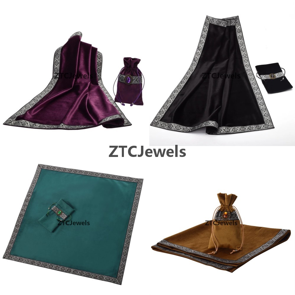 Board Games - Velvet Tarot Tablecloth with Bag Wicca