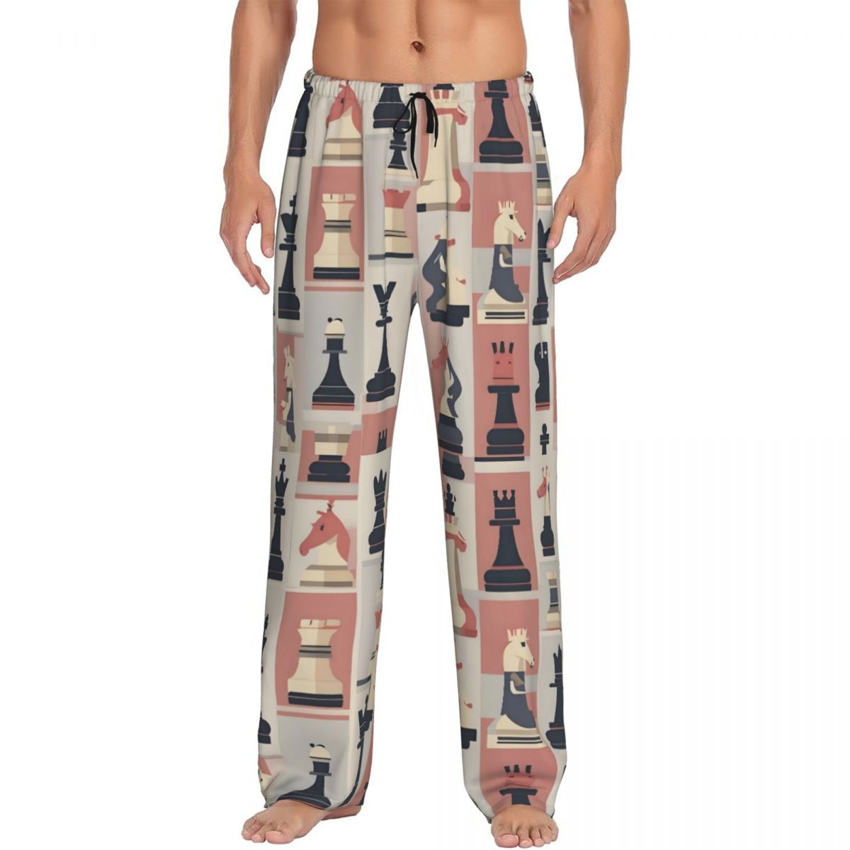 Board Games - Custom Chess Board Pajama Pants Men