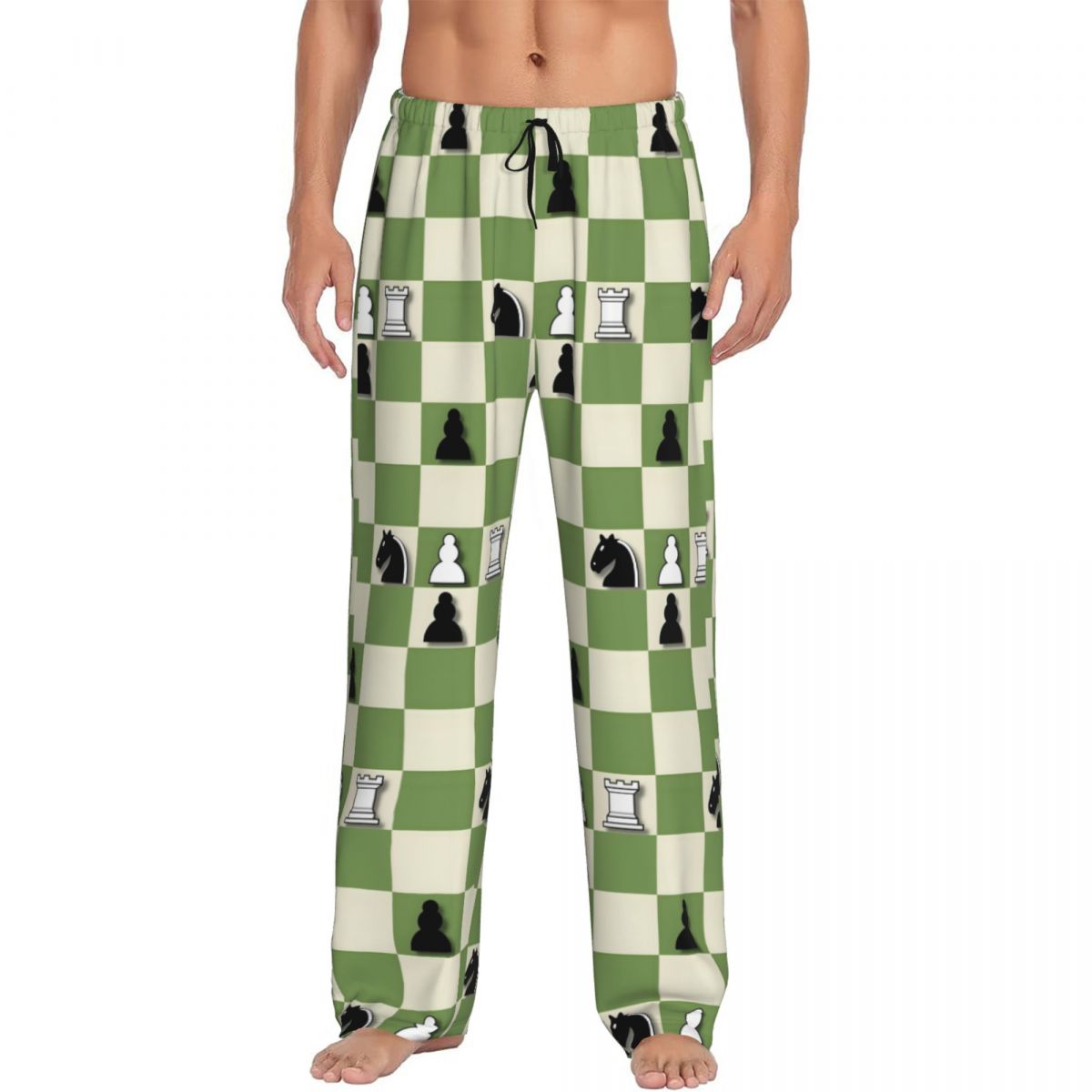 Board Games - Custom Chess Board Pajama Pants Men's