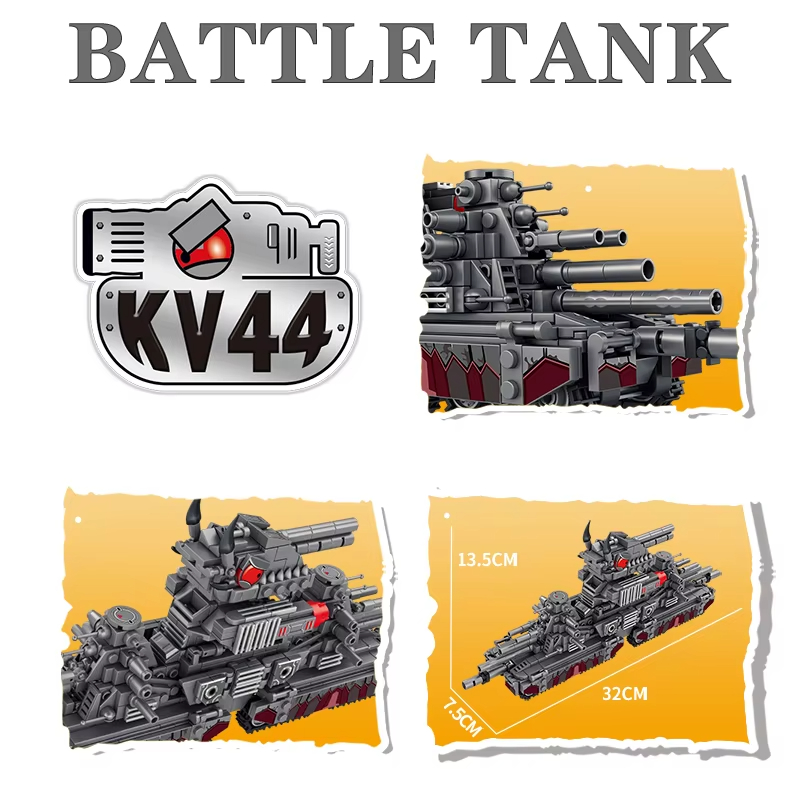 Tank World Cartoon Model Muild - огляд і ціна Lego Compatible Military Tank
