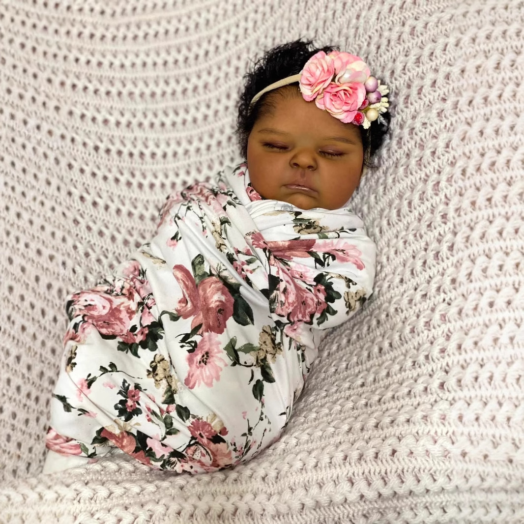 Dark Skin peaches 19 Inch Life - огляд і ціна Reborn Baby Doll Silicone Realistic