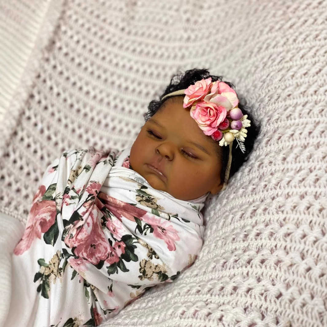 Dark Skin peaches 19 Inch Life - огляд і ціна Reborn Baby Doll Silicone Realistic