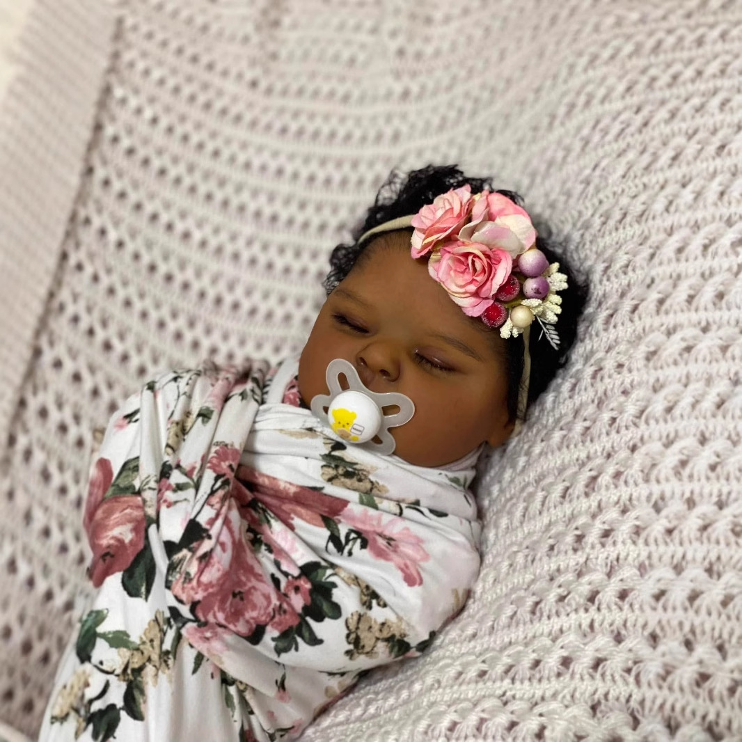 Dark Skin peaches 19 Inch Life - огляд і ціна Reborn Baby Doll Silicone Realistic