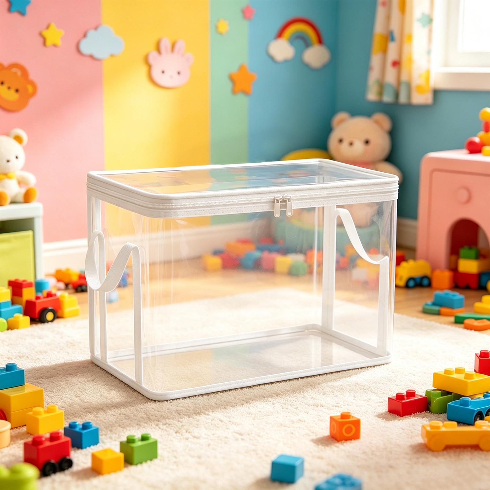 Toy Storage Bag Transparent Or - огляд і ціна Building Blocks
