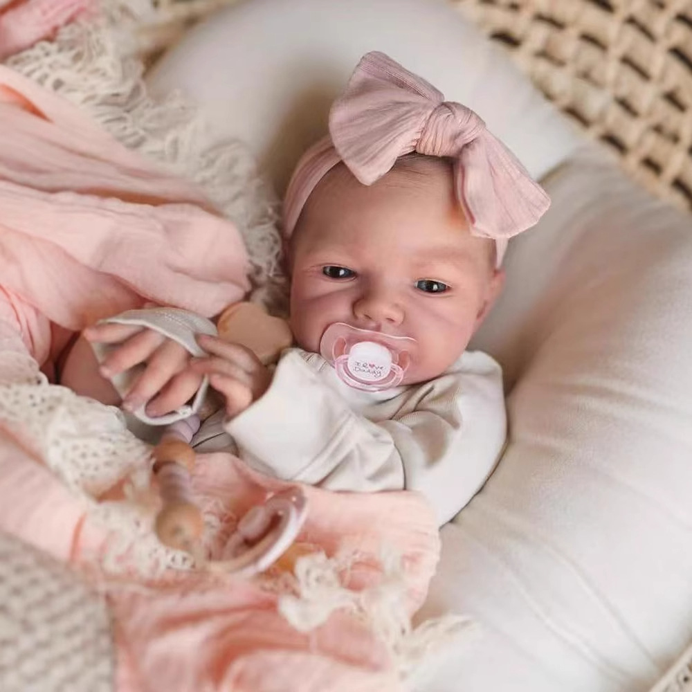 48CM Reborn Silicone Dolls Aug - огляд і ціна Reborn Baby Doll Silicone Realistic