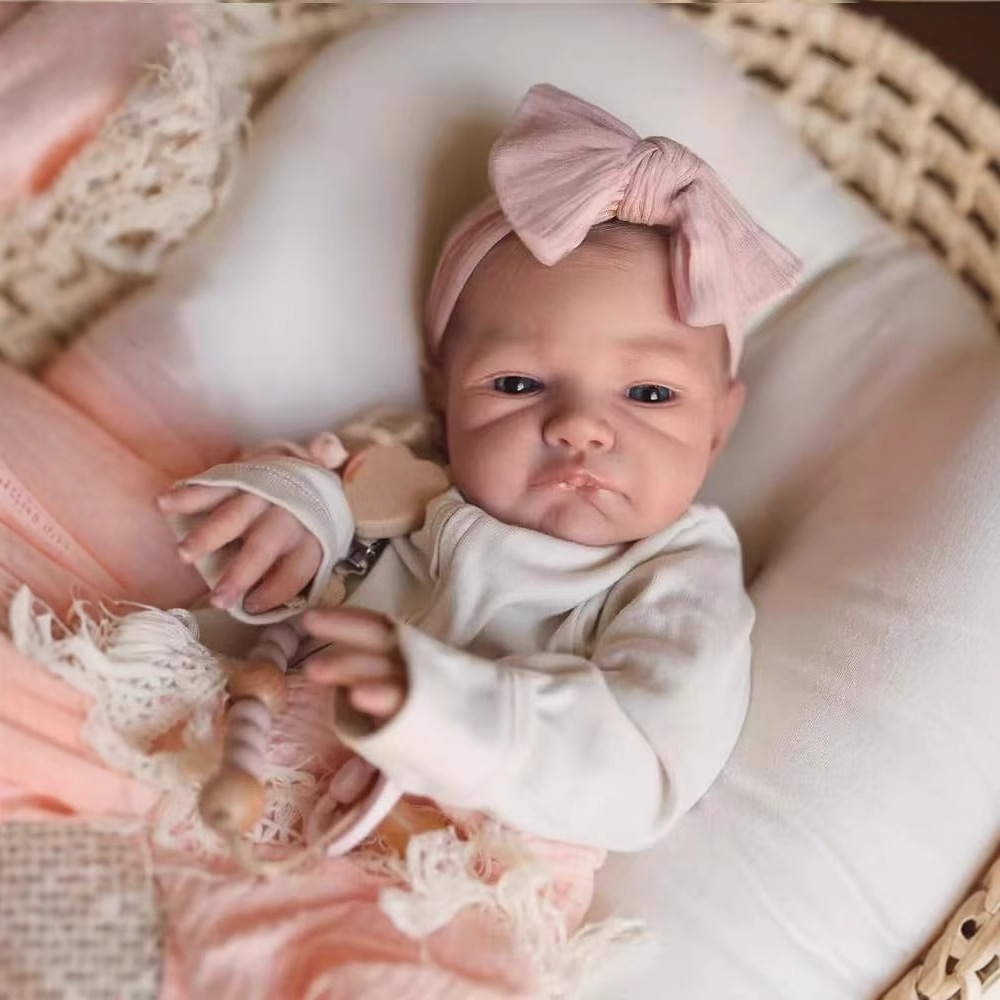 48CM Reborn Silicone Dolls Aug - огляд і ціна Reborn Baby Doll Silicone Realistic