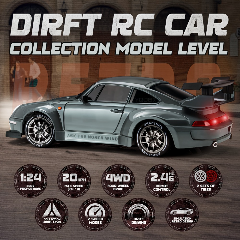 2.4G Remote Control RC Drift R - огляд і ціна Rc Drift Car 1 24 Scale 4Wd