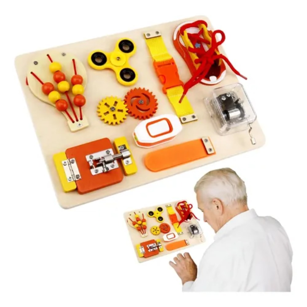 Montessori Wooden Busy Board T - огляд і ціна Montessori Wooden Busy Board Toddler
