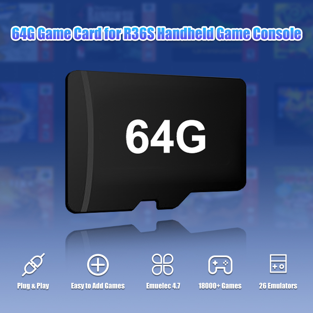 64G Game TF Card for R36S Vide - огляд і ціна Retro Handheld Game Console R36S