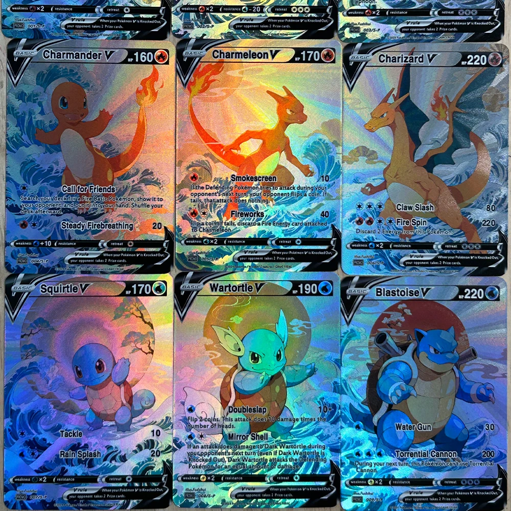 9Pcs/set DIY Anime PTCG Collec - огляд і ціна Board Games