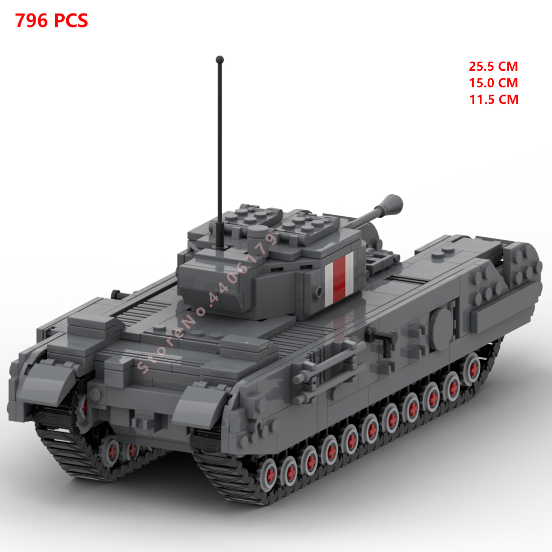 hot military WWII UK Army Chur - огляд і ціна Lego Compatible Military Tank