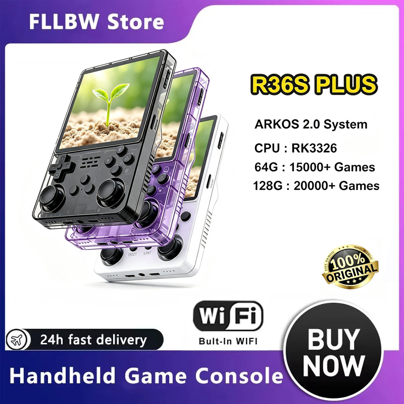FLLBW Original Arkos R36s Plus - огляд і ціна Retro Handheld Game Console R36S