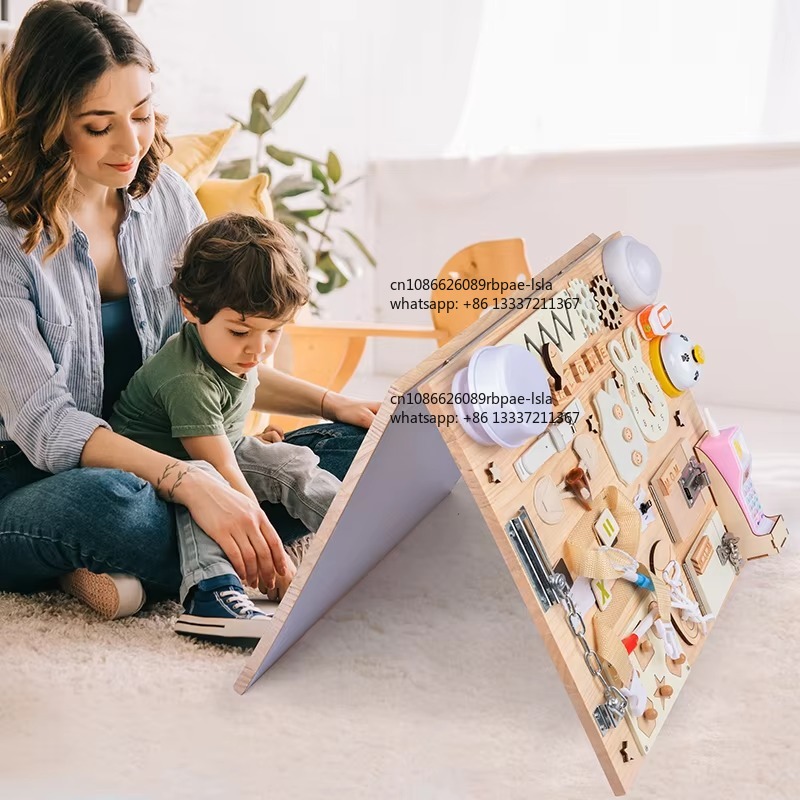 Montessori Busy Board Wooden S - огляд і ціна Montessori Wooden Busy Board Toddler