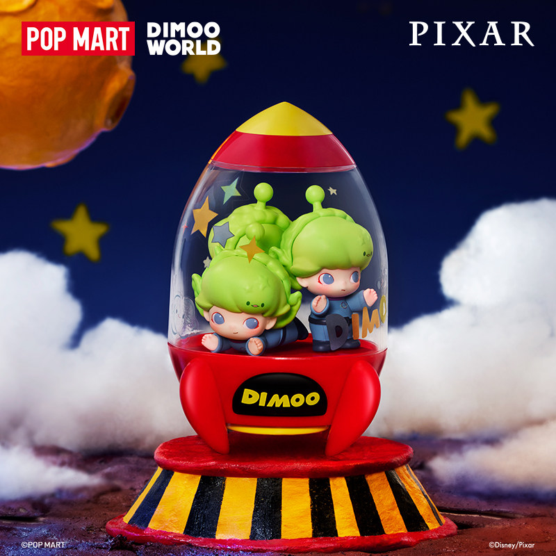 POPMART DIMOO WORLD PIXAR Seri - огляд і ціна Anime Action Figure Blind Box